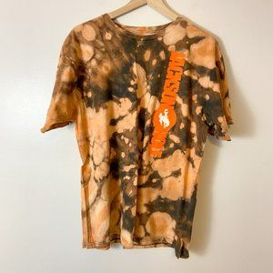 bleach tie dyed Jackson Hole tee shirt